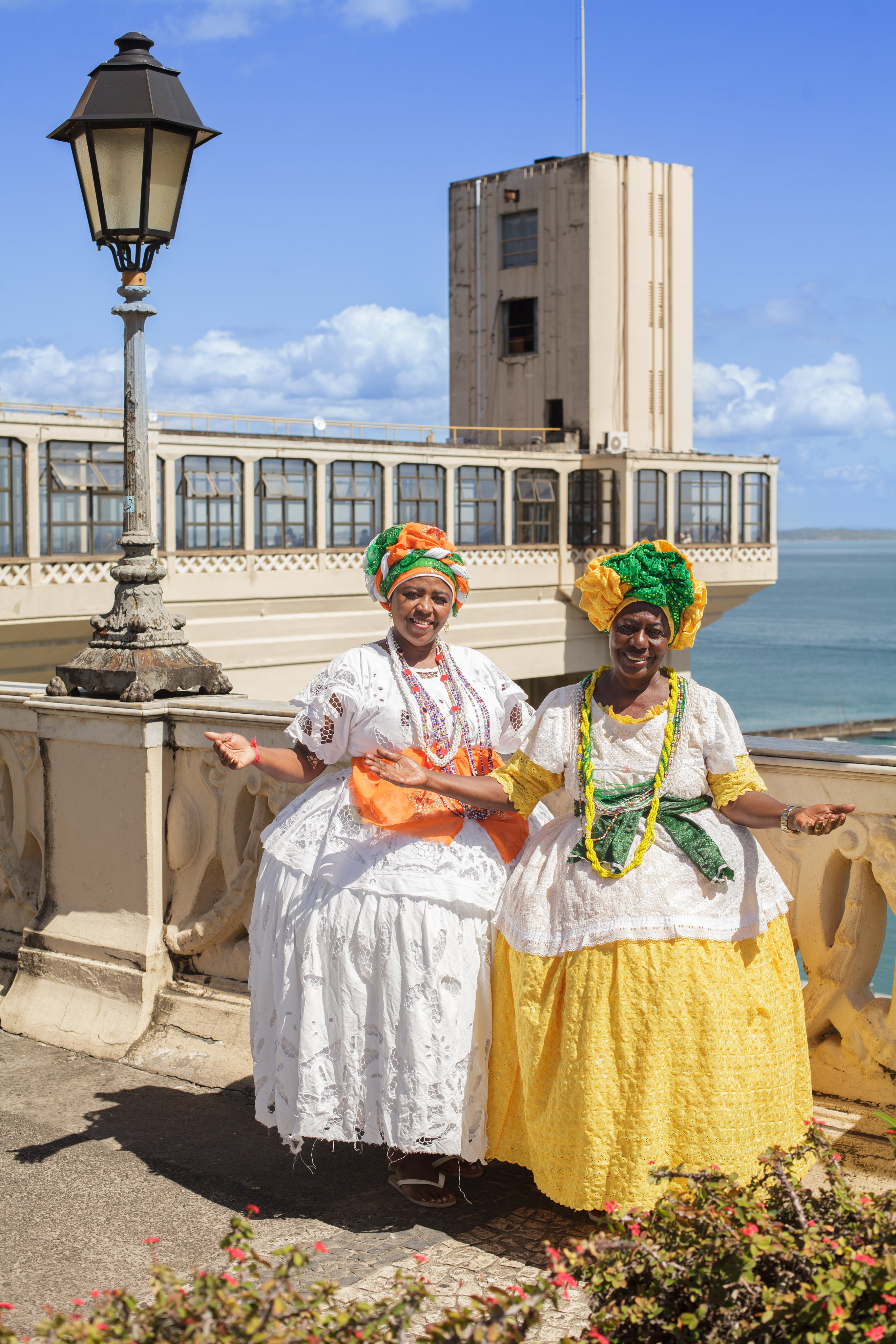 Baianas near Elevador Lacerda in Salvador